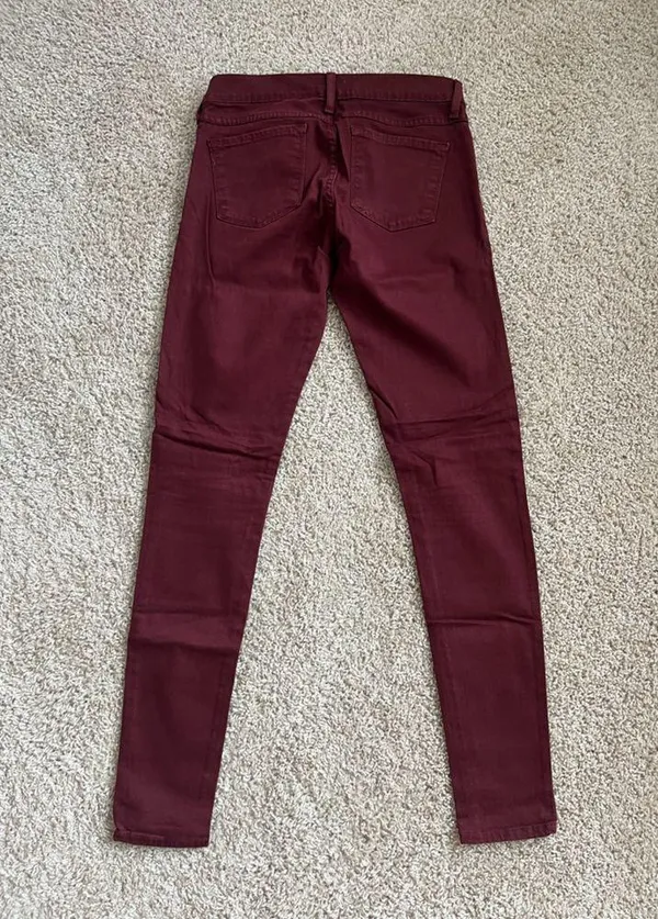 Vervet Flying Monkey maroon colored skinny jeans - Image 2