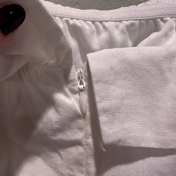 Princess Polly White Romper Strapless Sz 2 Bridal Bachelorette Summer NWT Linen - Image 8