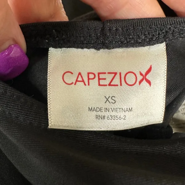 Capezio Black Scoop Back Dance Leotard Balletcore Sleek Minimalist XS - Image 3