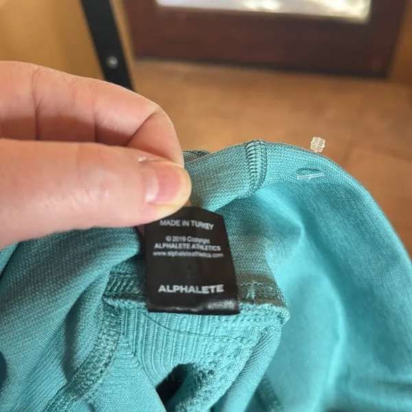 Alphalete Halo Leggings Vivid Teal Blue Womens Size Large - Image 14