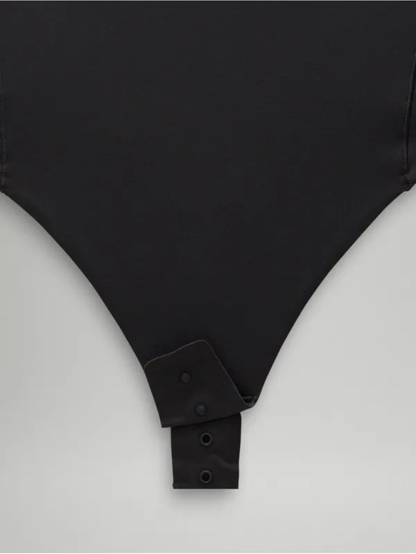 NWT Lululemon Black Wundermost Ultra-Soft Nulu Square-Neck Long-Sleeve Bodysuit - Image 7