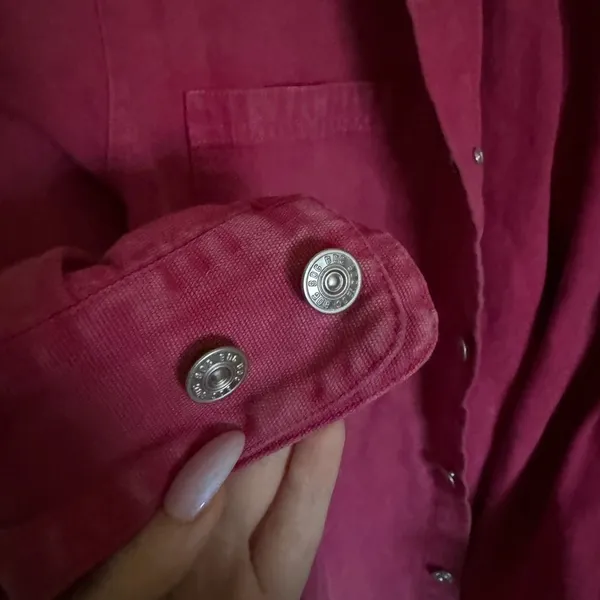 Urban Outfitters BDG‎ Shacket Sz Small Oversized Corduroy Collar Jacket in Hot Pink - Image 7