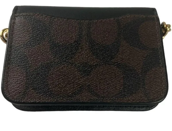 Coach Signature Canvas Poppy Card Case - Image 2