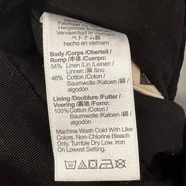Madewell Black Wrap Button Front Midi Skirt Sz 8 - Image 7