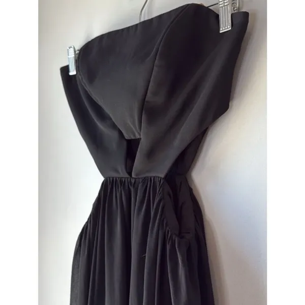 Fame And Partners Goth Soft Girl Strapless Maxi Dress - Image 4
