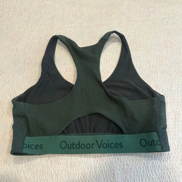 Outdoor voices forest green bra size M women - Image 2