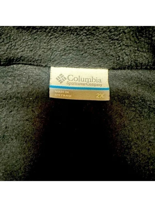 Columbia Women's Black Fleece Full Zip Coat Size 2X - Image 7
