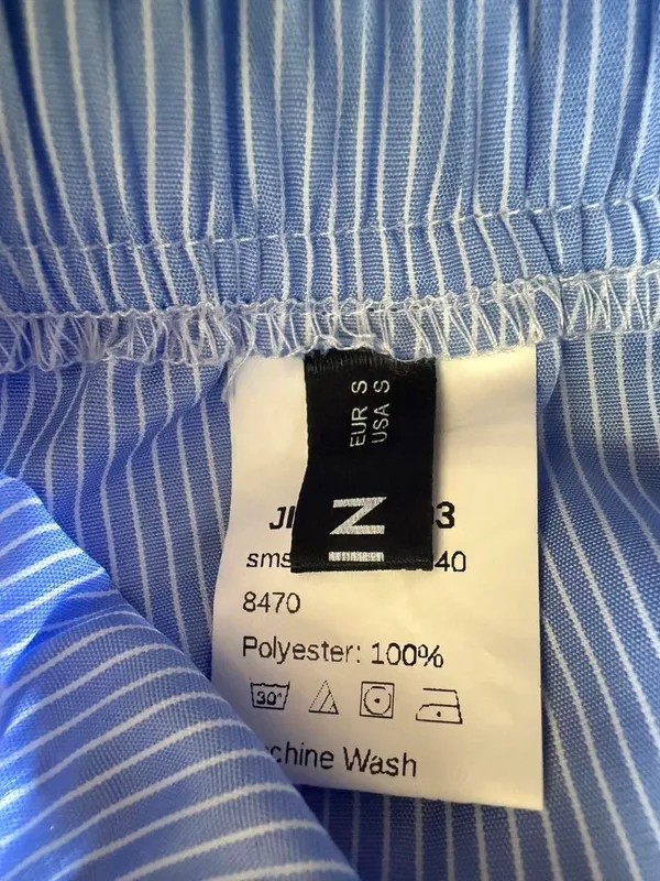 🌊 NWOT SHEIN Blue & White Striped Swim Shorts - Image 5