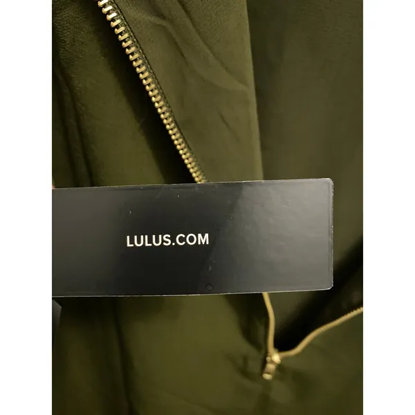 NWT Lulus Olive Green Shift Dress Size Large Lined Hidden Back Zipper New - Image 5