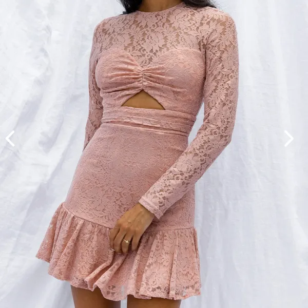Selfie Leslie | Hearts Afultter Long Sleeve Dress - Image 3