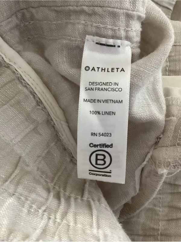 Athleta Cabo Tide Linen Joggers Size 4 - Image 7