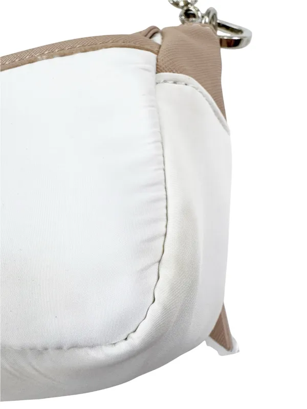 NWT Steve Madden Move Utility Crossbody Bag Cream and Tan With FLAWS - Image 14