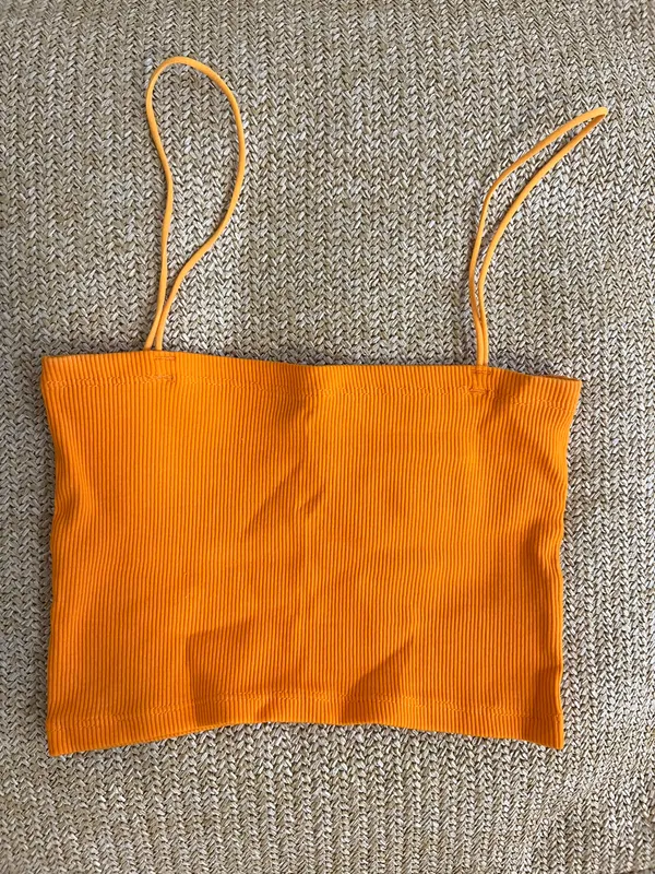 Zara Orange Crop Top - Image 3