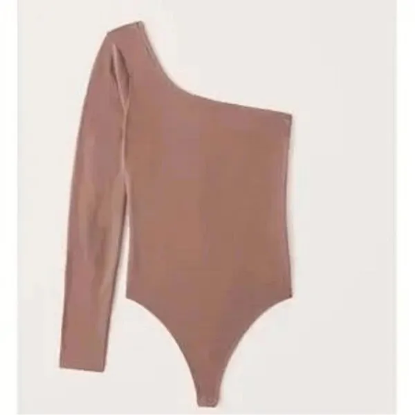Le lis tan Ribbed one shoulder stretchy bodysuit‎ - Image 6