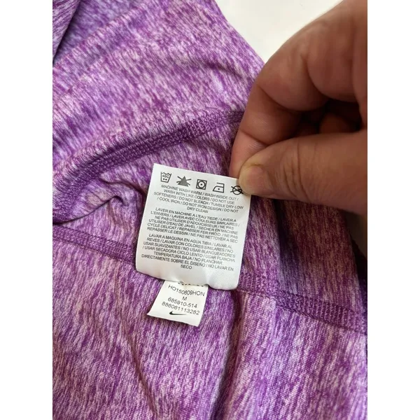 Nike Nike Heathered Purple Dri-FIT Pullover Sz M Nike Running w Thumbholes - Image 5
