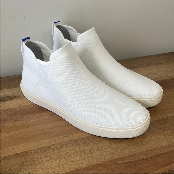 Rothy's | RETIRED Bright White 'The Chelsea' Boot‎ Sneakers | Sz 10 B74 - Image 2