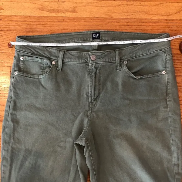 GAP Women's Green Skinny Jeans, 33 tall - Image 3