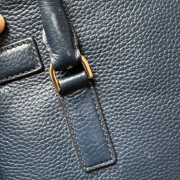 Michael Kors Traveler Satchel in Navy Pebbled Leather - Image 13