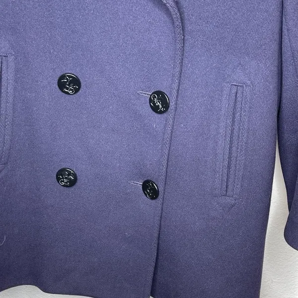 Talbot's Navy‎ Wool Coat - Image 5