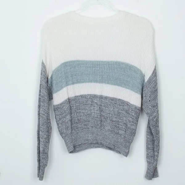 Garage Womens Colorblock Striped Pullover‎ Sweater Size XS Long Sleeve Casual - Image 5