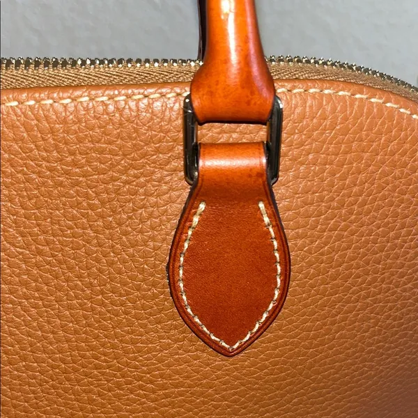 Dooney & Bourke Brown Leather Satchel used good condition - Image 9