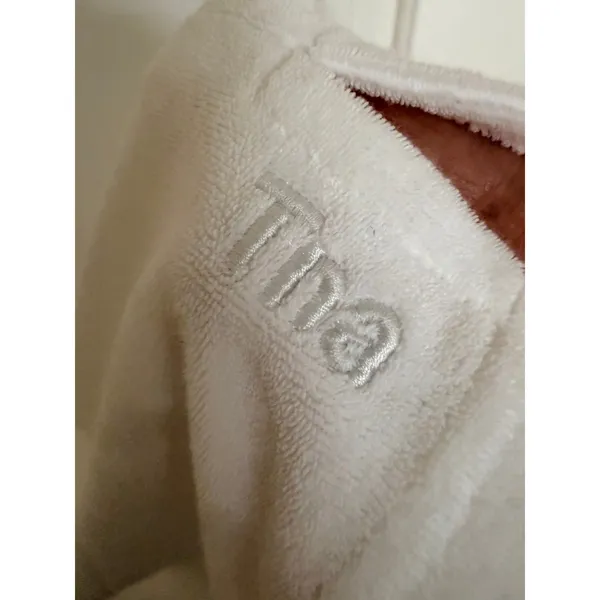 Tna Yale Dress Womens Medium White Terry Cloth Short Sleeve‎ Mini Aritzia 98436 - Image 3