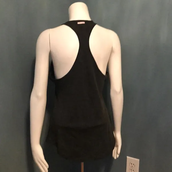 Victoria’s Secret Charcoal Gray Racerback Tank Med - Image 4