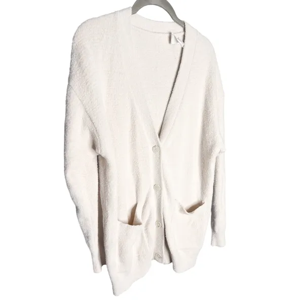 Aritzia Wilfred Free Hush Knit Oversized‎ Cardigan Size XS Cream Off White - Image 7