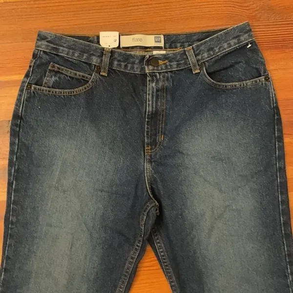 Gap Flare Ankle Denim Blue Jeans Women's Size 14 NWT - Image 4