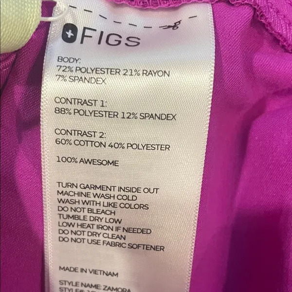 Womens New Figs Zamora Jogger Scrub Pants Purple Jolt Plus Size 6XLR - Image 5