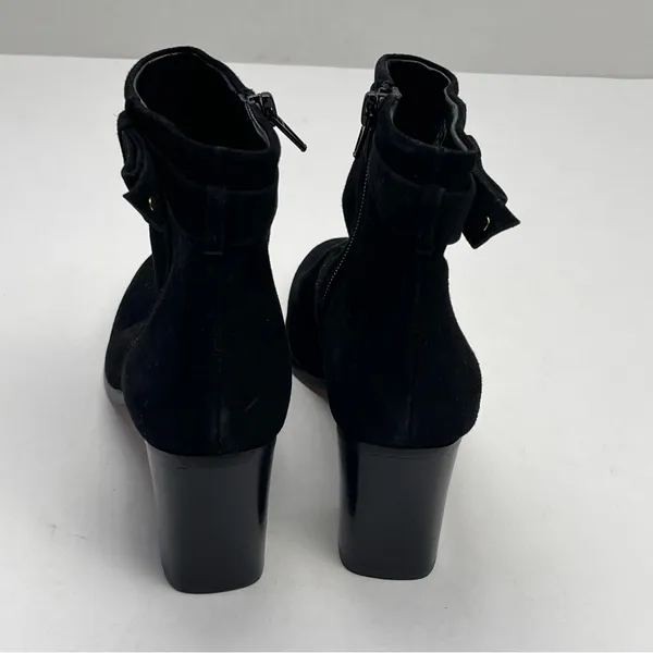 Kate‎ Spade Madelaine Womens Size 6B 6 Black Leather Suede Heeled Bootie Strap - Image 13