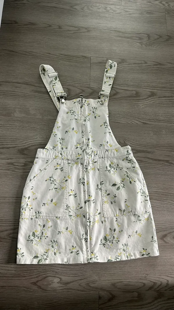 Forever 21 Floral Overall White Dress - Image 6