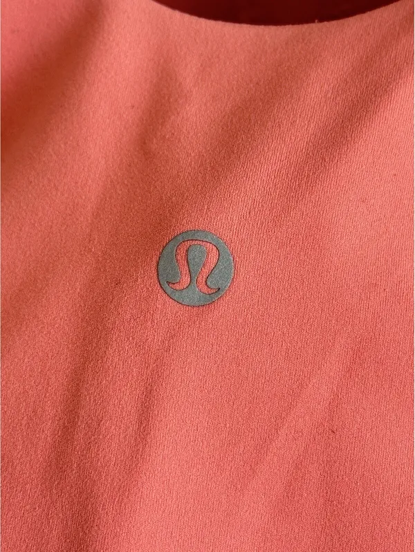 Lululemon Size 4 Align High-Neck Coral Tank Top Light Support Cropped Bra - Image 3