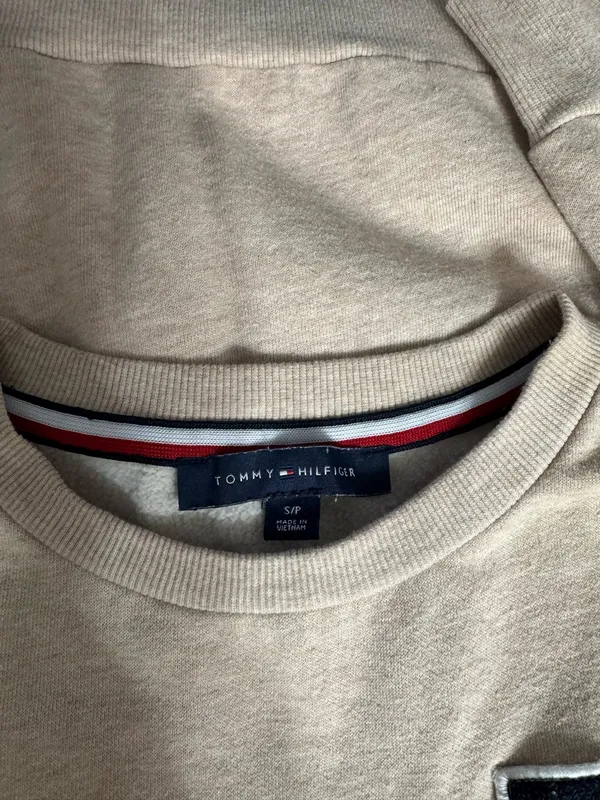 Tommy Hilfiger Beige Crew Neck S - Image 3