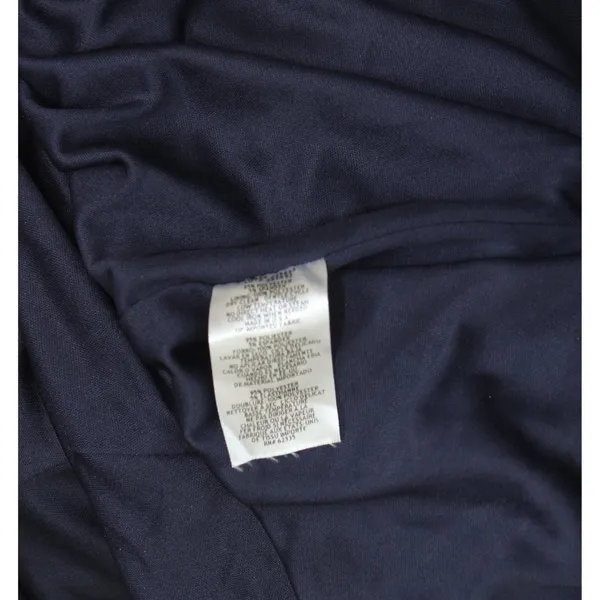 Betsy & Adam Womens Cowled Neck Long Sleeve Jersey Knit V-Neck Dress Navy Blue 6 - Image 6