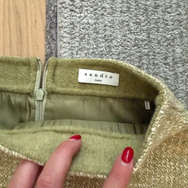Sandro Green Pencil Mini Skirt for Casual Work - Image 3
