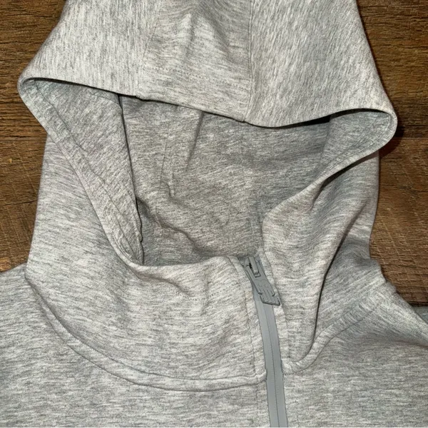 New Balance 247 Sport Full Zip Hoodie Women's Offset Zip Extended Length - Image 4