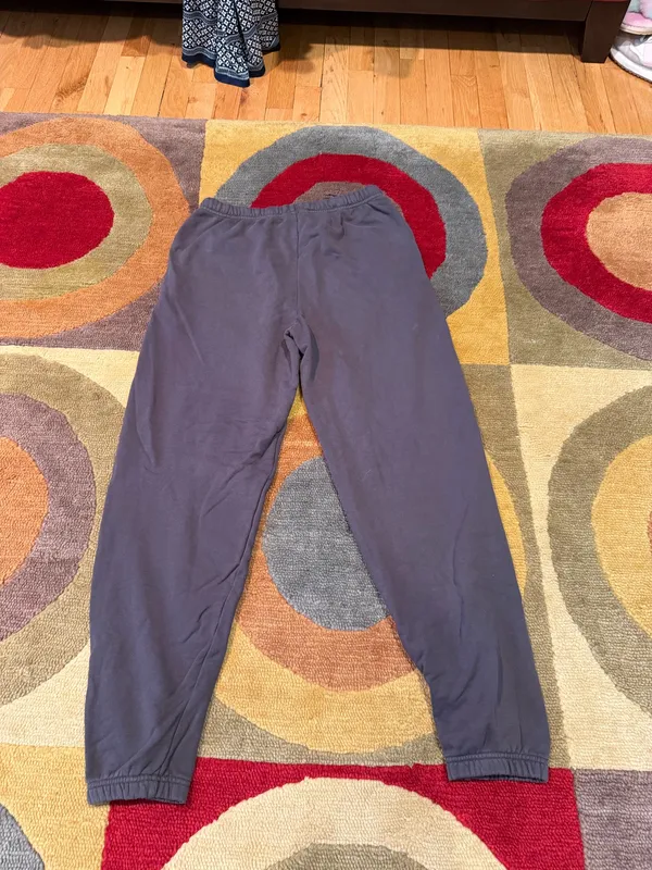 SKIMS Cotton Fleece Classic Jogger Sweatpants Grey Joggers Women’s Size Small - Image 6