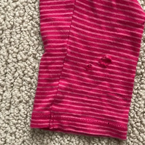 Old Navy Y2K Striped Long Sleeve Shirt Scoop Neck 100% Cotton Small Bella Swan - Image 4