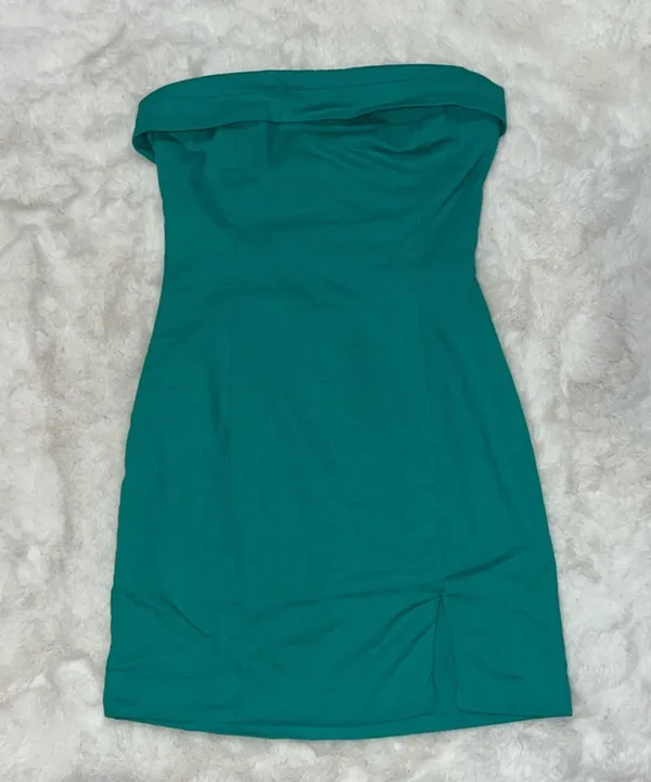 Mabel On My Mind Strapless Foldover Mini Dress Sz M - Image 4