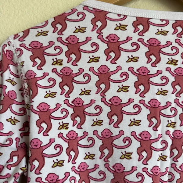 Roller Rabbit Women's Henley Monkey Print Pajama Top - Image 7