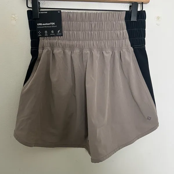 Abercrombie Athletics NWT YPB- Motion Tek Shorts Tan Size XS - Image 2