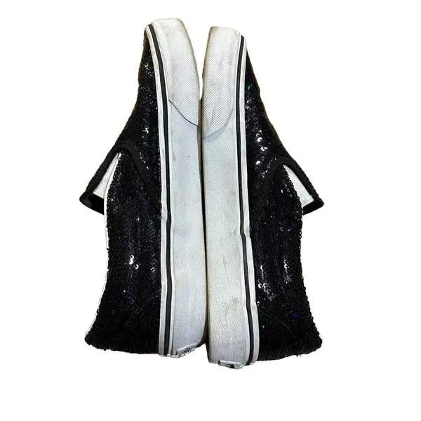 VANS OTW Black Sequin Slip On Skating Casual Shoes Sneakers Women's 5.5‎ - Image 6