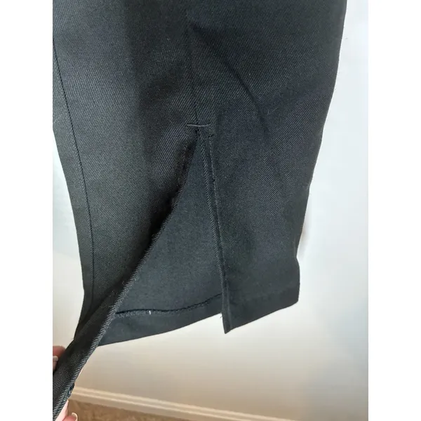 Abercrombie & Fitch Black Solid Ankle Pants Women Regular 31 Short Slit Ankle - Image 3