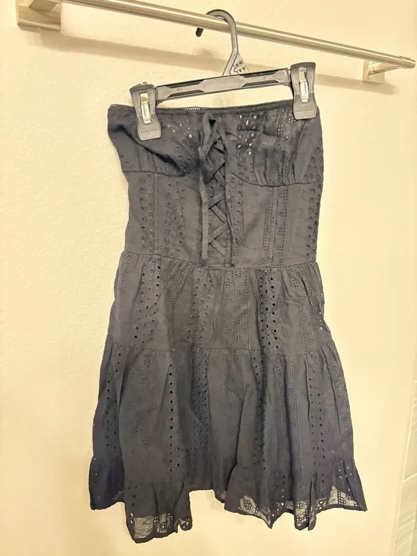 Edikted Black Mini Dress - Image 2