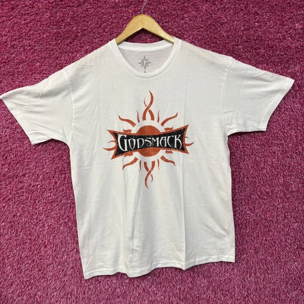 Godsmack Sun logo White T-Shirt XL - Image 3