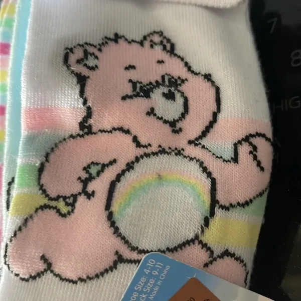 Care Bears Rare Set of 5 crew socks - Image 2