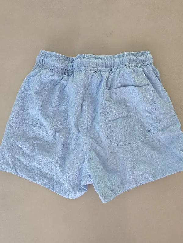 New H&M Light Blue Women's Drawstring Athletic Shorts Size S - Image 3