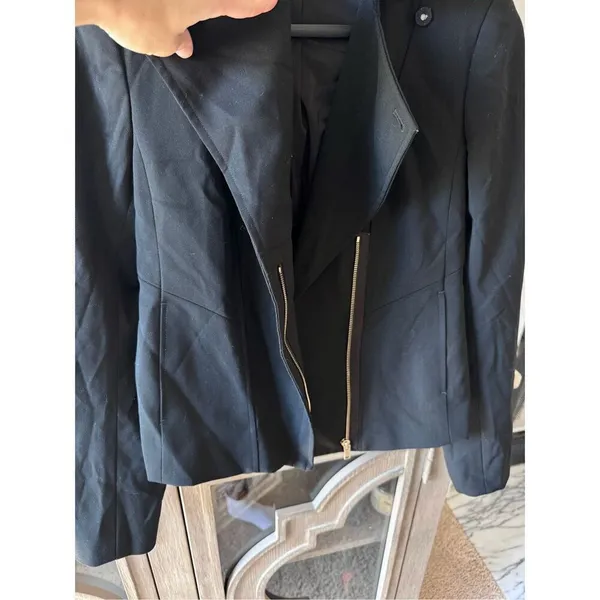Ann‎ Taylor Moto Jacket Women Black Size 4 (T2) - Image 4