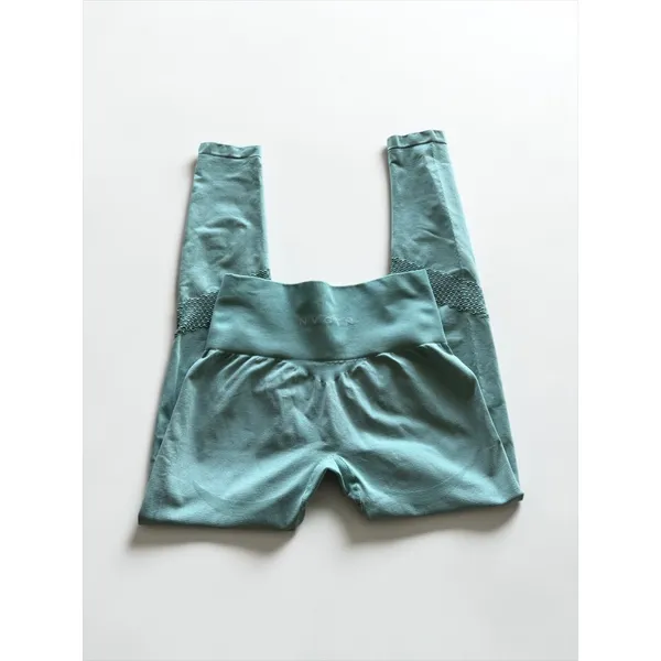 NVGTN Women Sage Green‎ Seamless Mesh High Waist Leggings Size Small - Image 2